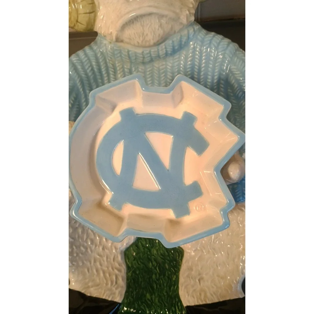 Slavic Treasures UNC Tar Heels Rameses Chip Dip Server  2003 Excellent  *Rare*